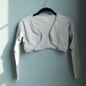Zara Girls shawl crop sweater